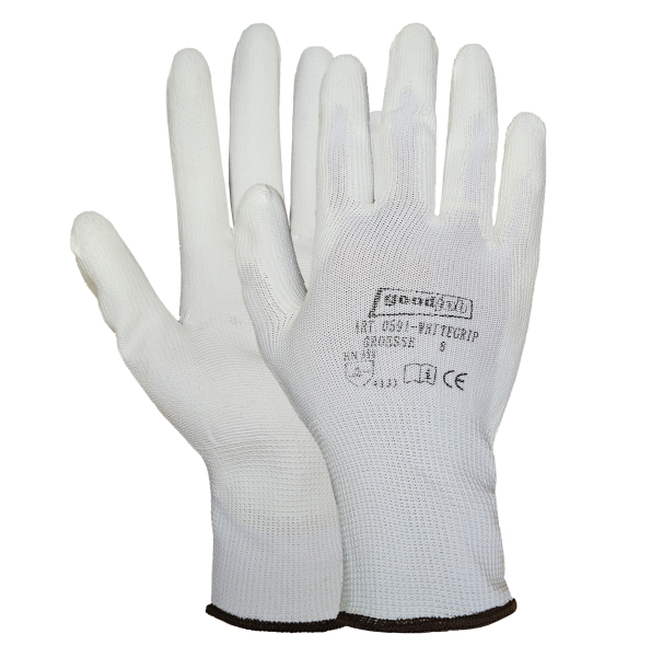 GOODJOB Feinstrickhandschuhe WHITE GRIP